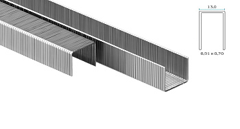 Скоба обивочная BeARUS 80/06 оцинков. (30000 шт/уп)